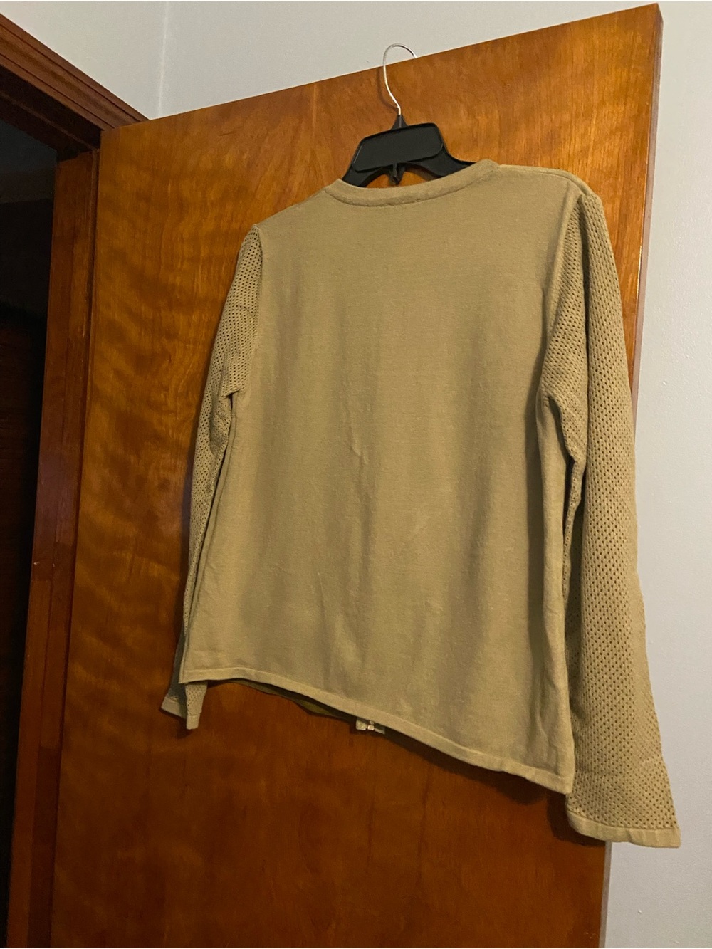 Sioni Olive Green Zip-Front Cardigan Sweater - Picture 2 of 3